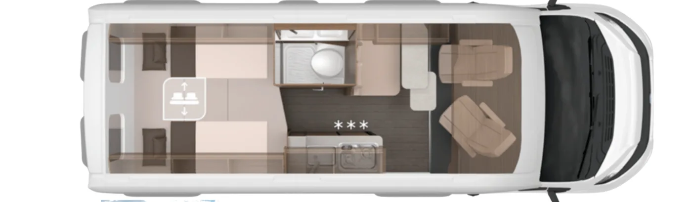 Grundriss Knaus Boxlife 600 ME Schalter